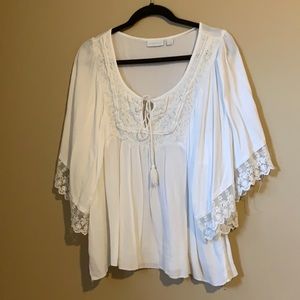 White tunic top